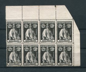 1914 - Afinsa nº 26. Ceres. Selos de 1/2c EM BLOCO DE 8. Novos SEM CHARNEIRA (**) e com goma original. Em boas condições.