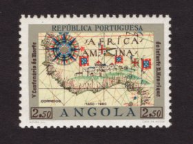1960 - Afinsa nº 410. Infante D. Henrique. Selo de 2$50 novo, COM CHARNEIRA (*) e goma original. Em boas condições.