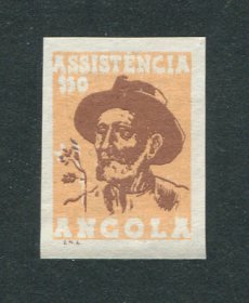 1965 - Imposto Postal nº 20. ASSISTÊNCIA. PROVA NÃO DENTEADA. Sem goma. Em boas condições.