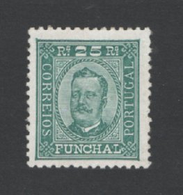 1892 - Afinsa nº 5a. D. Carlos I. Selo de 25 reis novo, SEM GOMA. Denteado 11 1/2. Em boas condições.
