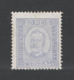 1892 - Afinsa nº 4a. D. Carlos I. Selo de 20 reis novo, SEM GOMA. Denteado 13 1/2. Em boas condições.