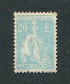 1924 - Afinsa nº 298. Ceres. Selo de 20$00 NOVO, SEM GOMA. Pequena transparência no canto superior direito, pouco perceptível.