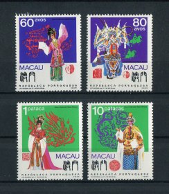 1991 - Afinsa nº 650/653. Ópera Chinesa. Série completa nova SEM CHARNEIRA (**) e com goma original. Em boas condições.