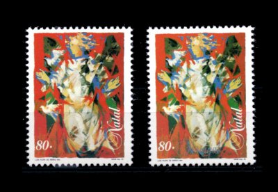 1995 - Afinsa nº 2319/20. Natal. Série nova sem charneira. Goma Original. Em boas condições.