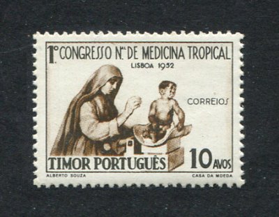 1952 - Afinsa nº 286. Medicina Tropical. Selo de 10a novo SEM CHARNEIRA (**) e com goma original. Em boas condições.