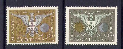 1959 - Afinsa nº 847/848. Aveiro. Série completa nova, COM CHARNEIRA (*) e goma original. Em boas condições.