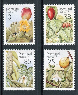 1992 - Afinsa nº 2057/60. Frutos e Plantas da Madeira. Série nova sem charneira. Goma Original. Em boas condições.