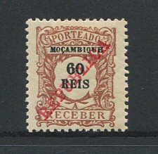 1911 - Porteado. Afinsa nº 16. Com sobrecarga REPUBLICA. Selo de 60r novo com charneira (*) e goma original. Em boas condições.