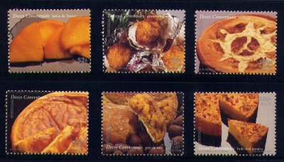 2000 - Afinsa nº 2695/2700. Doces Conventuais. Série nova sem charneira. Goma Original. Em boas condições.