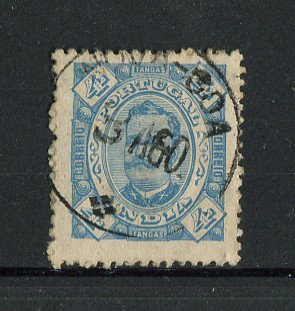 1895 - Afinsa nº 145. D. Carlos I. Selo de 4T usado. Denteado 12 1/2. Em boas condições.