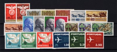 1963 -  Ano Completo. Todos os selos deste ano, novos SEM CHARNEIRA (**). Afinsa nº 904/924. Em boas condições.