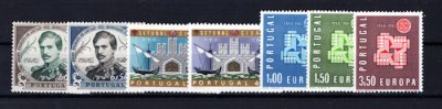 1961 -  Ano Completo. Todos os selos deste ano, novos SEM CHARNEIRA (**). Afinsa nº 874/880. Em boas condições.