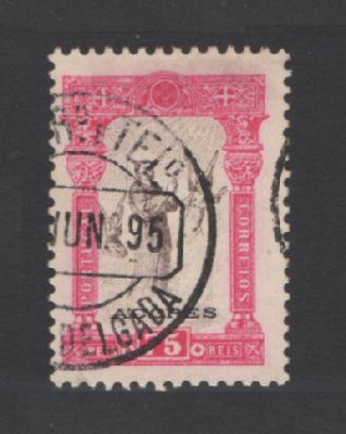 1895 - Afinsa nº 80. 7º Centenário do Nascimento de Santo António. Selo de 75 reis USADO. Em boas condições.