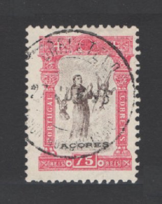 1895 - Afinsa nº 80. 7º Centenário do Nascimento de Santo António. Selo de 75 reis USADO. Em boas condições.