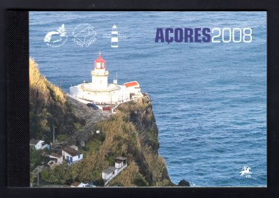 2008 - Caderneta Anual nº 4A - Açores - Todas as emissões de 2008 alusivas aos Açores + prova de cor da Europa. Em boas condições.