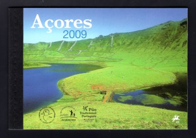 2009 - Caderneta Anual nº 5A - Açores - Todas as emissões de 2009 alusivas aos Açores + prova de cor da Europa. Em boas condições.
