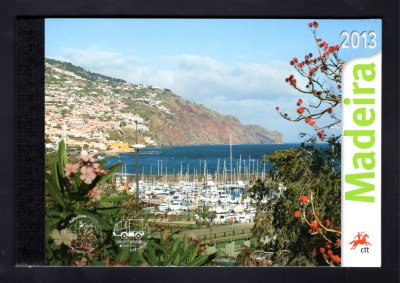 2013 - Caderneta Anual nº 9B - Madeira - Todas as emissões de 2013 alusivas à Madeira + prova de cor da Europa. Em boas condições.