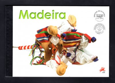 2014 - Caderneta Anual nº 10B - Madeira - Todas as emissões de 2014 alusivas à Madeira + prova de cor da Europa. Em boas condições.