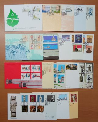 1995 - Ano Completo com 19 FDCs
