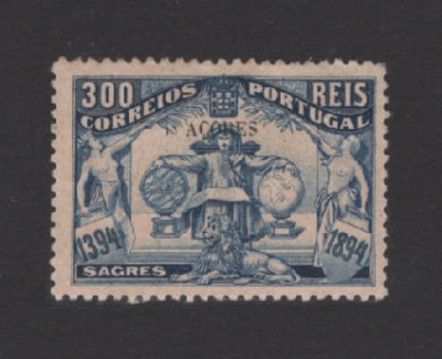 1894 - Afinsa nº 70. Infante D. Henrique. Selo de 300 reis NOVO, SEM GOMA. Em boas condições.
