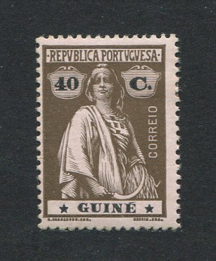 1914 - Afinsa nº 156a. Ceres. Selo de 40c novo, COM CHARNEIRA (*) e goma original. Papel porcelana, denteado 15x14. ESTRELAS: I-I (VARIEDADE RARA). Em boas condições.