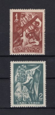 1950 - Afinsa nº 252/253. Ano Santo. Série completa nova SEM CHARNEIRA (**) e com goma original. Em boas condições.
