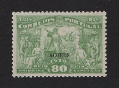 1894 - Afinsa nº 67. Infante D. Henrique. Selo de 80 reis NOVO, COM CHARNEIRA (*) e goma original. Em boas condições.
