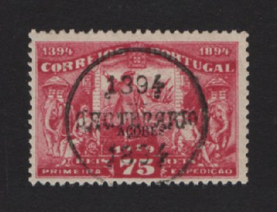 1894 - Afinsa nº 66. Infante D. Henrique. Selo de 75 reis USADO. Em boas condições.