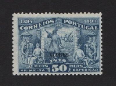 1894 - Afinsa nº 65. Infante D. Henrique. Selo de 50 reis NOVO, SEM GOMA. Em boas condições.