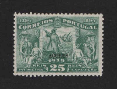 1894 - Afinsa nº 64. Infante D. Henrique. Selo de 25 reis NOVO, SEM GOMA. Em boas condições.