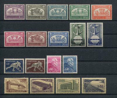 1952 -  Ano Completo. Todos os selos deste ano novos SEM CHARNEIRA (**) e com goma original. Afinsa nº 741/762. Em boas condições.