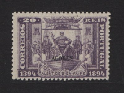 1894 - Afinsa nº 63. Infante D. Henrique. Selo de 20 reis NOVO, COM CHARNEIRA (*) e goma original. Em boas condições.