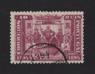 1894 - Afinsa nº 61. Infante D. Henrique. Selo de 10 reis USADO. Em boas condições.