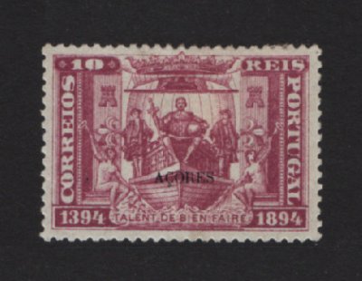 1894 - Afinsa nº 61. Infante D. Henrique. Selo de 10 reis NOVO, COM CHARNEIRA (*) e goma original. Em boas condições.