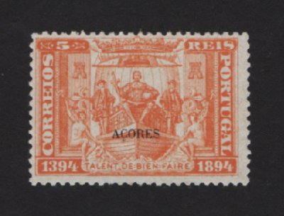 1894 - Afinsa nº 60. Infante D. Henrique. Selo de 5 reis NOVO, SEM GOMA. Em boas condições.