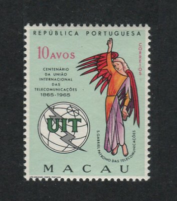 1965 - Afinsa nº 405. UIT. Selo de 10a novo SEM CHARNEIRA (**) e com goma original. Em boas condições.