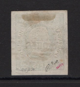 1868 - Afinsa nº 4. D. Luis I. Fita curva não denteado. Selo de 50 reis usado. Boas margens. Em boas condições. EXEMPLAR DE LUXO.