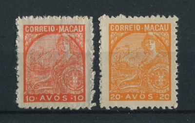 1945 - Afinsa nº 325/326. Padrões. Série completa nova sem goma como emitidos. Em boas condições.