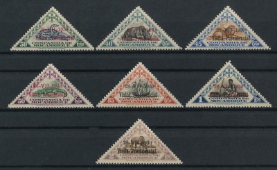 1939 - Afinsa nº 191/197. Motivos locais com sobrecarga  ''Visita Presidencial''. Série completa nova SEM CHARNEIRA (**) e com goma original. Em boas condições.