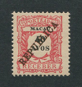 1914 - Porteado nº 31a. Selo de 40r novo sem goma como emitido. DUPLA SOBRECARGA VERDE E VERMELHA. Em boas condições.