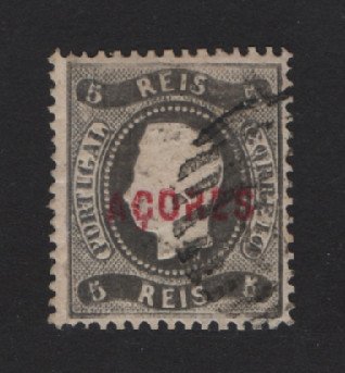 1868 - Afinsa nº 7. D. Luis I. Fita curva. Selo de 5 reis USADO. Redenteado.