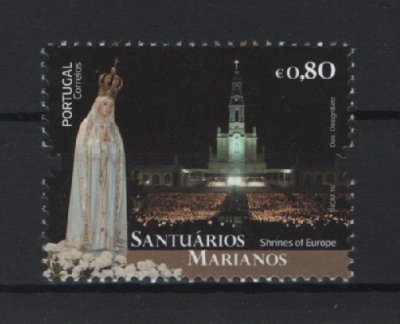 2016 - Afinsa nº 4686. Santuários Marianos. Série completa nova sem charneira. Goma original. Em boas condições.