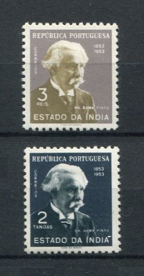 1954 - Afinsa nº 435/436. Cent. do Nascimento do Dr. Gama Pinto. Série completa nova SEM CHARNEIRA (**) e com goma original. Em boas condições.