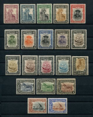 1921 - Afinsa nº 106/125. Motivos Diversos. Série completa nova, COM CHARNEIRA (*) e goma original. Em boas condições.