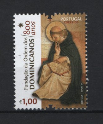 2017 - Afinsa nº 4797. Fundação da Ordem dos Dominicanos - 800 Anos. Série completa nova sem charneira. Goma original. Em boas condições.