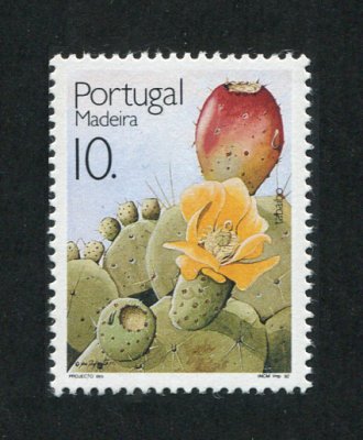 1992 - Afinsa nº 2057b. Frutos e Plantas Sub-Tropicais da Madeira (3º Grupo). Selo novo SEM CHARNEIRA (**) e com goma original. Com TARJA FOSFORESCENTE AMARELA. Em boas condições.