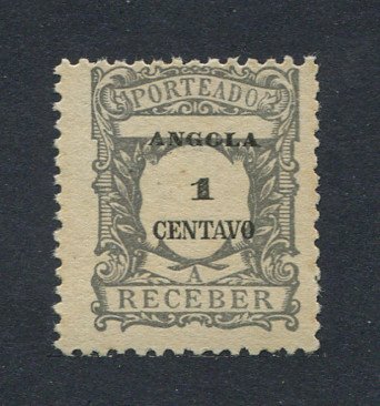 1921 - Porteado nº 22. Selo de 1c novo sem goma. DESLOCAÇÃO DE TAXA E LEGENDA. Em boas condições.
