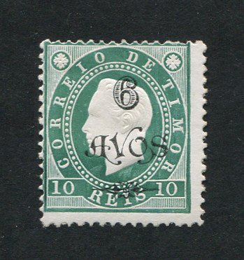 1902 - Afinsa nº 78. D. Luis I com sobretaxa. Selo de 6a/10r novo sem goma. Em boas condições.