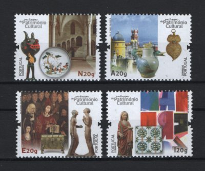 2018 - Afinsa nº 4979/4982. Ano Europeu do Património Cultural. Série nova sem charneira. Goma Original. Em boas condições.
