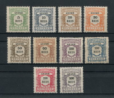 1904 - Porteado. Afinsa nº 1/10. Emissão regular. Série completa nova sem goma como emitidos. Em boas condições.